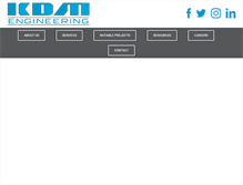 Tablet Screenshot of kdmengineering.com